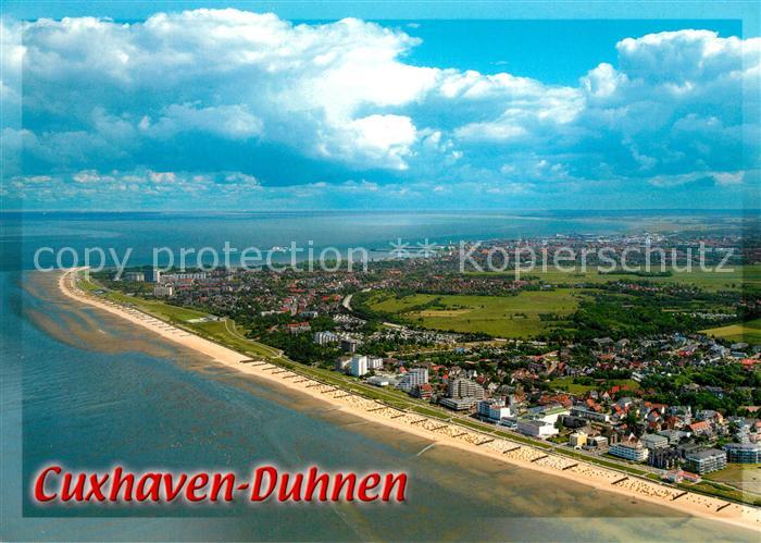 Cuxhaven Duhnen Nordseebad Fliegeraufnahme Strand