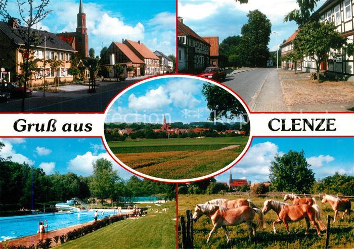 Clenze Schwimmbad Pferdeweide Ortsansicht