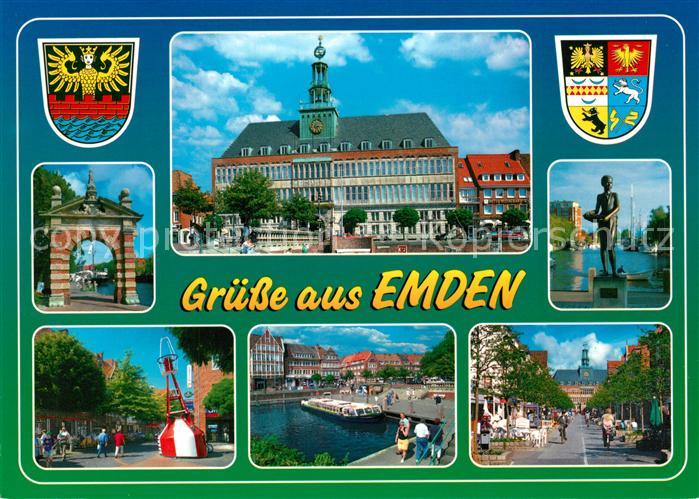 Emden Ostfriesland Rathaus Hafentor Boje