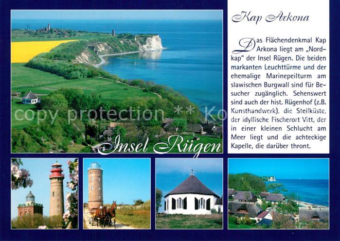 Insel Ruegen Kap Arkona Vitt Leuchtturm