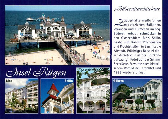 Insel Ruegen Seebruecke Binz Sellin Sassnitz Goehren