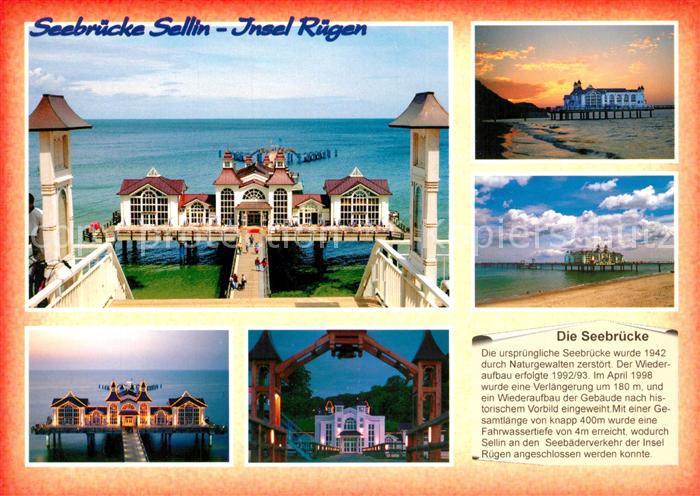 Sellin Ruegen Seebruecke Abendstimmung