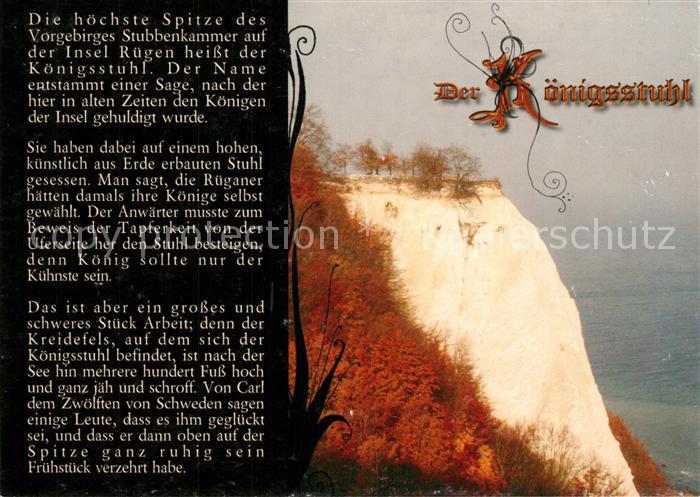 Insel Ruegen Koenigsstuhl Chronik