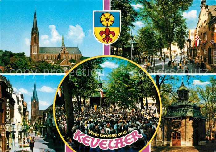 Kevelaer Kirche Fussgaengerzone Innenstadt Fest