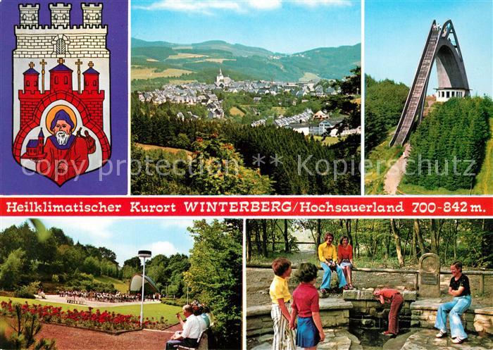 Winterberg Hochsauerland Panorama Konzertgarten Pavillon Quelle Skisprungschanze