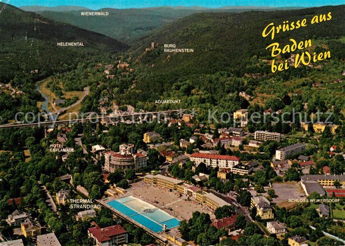 Baden Wien Fliegeraufnahme