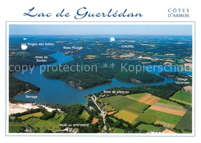 Caurel Cotes-d Armor Lac de Guerledan vue aérienne