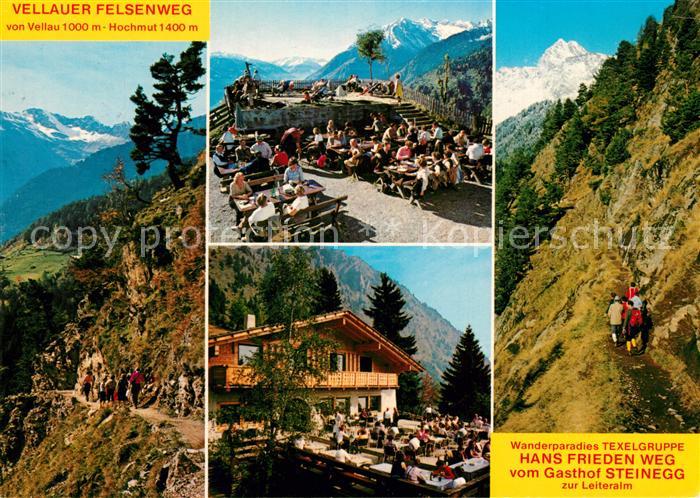 Dorf Tirol Wanderparadies Texelgruppe Hans Frieden Weg vom Gasthof Steinegg zur