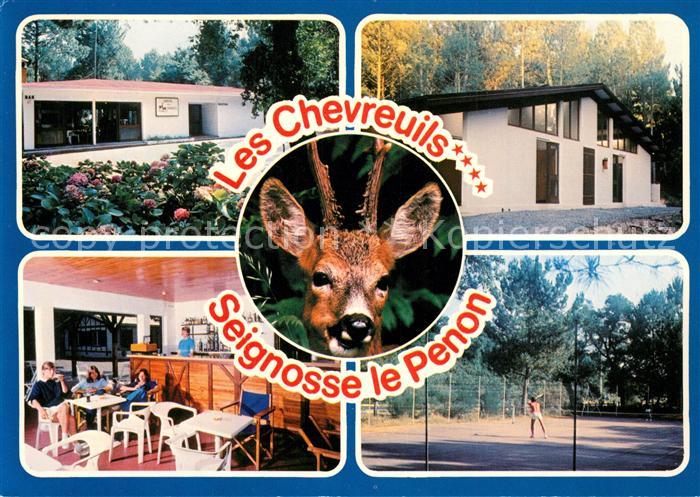 Seignosse Le Penon Les Chevreuils Gaststaette Tennisplatz Hirsch