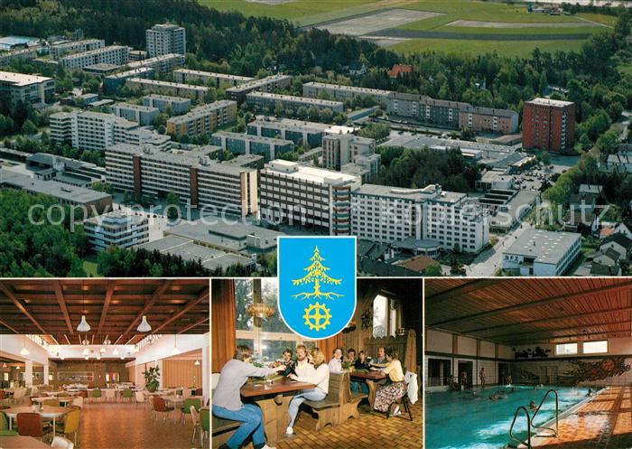 Waldkraiburg Berufsfoerderungszentrum BFZ Peters Fliegeraufnahme Cafeteria Resta