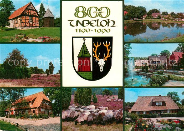 Undeloh Ortsmotive Heidschnucken Naturschutzpark Lueneburger Heide Wappen