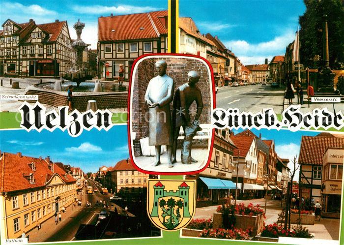 Uelzen Lueneburger Heide Schnellenmarkt Rathaus Veerserstrasse Innenstadt Fussga