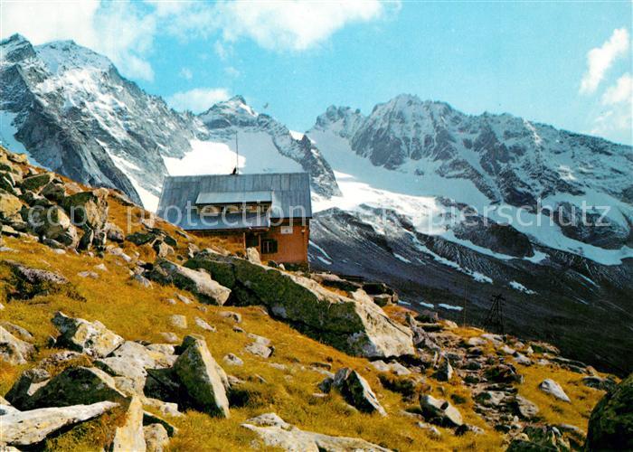 Zillertal Tirol Kasseler Hütte Berghütte gegen Grünewan
