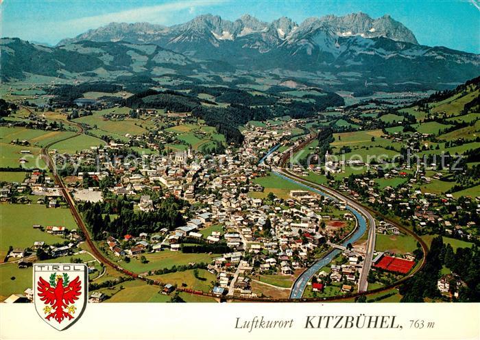 Kitzbuehel Tirol Sommerfrische Wintersportplatz Schwarzsee Kaisergebirge Flieger