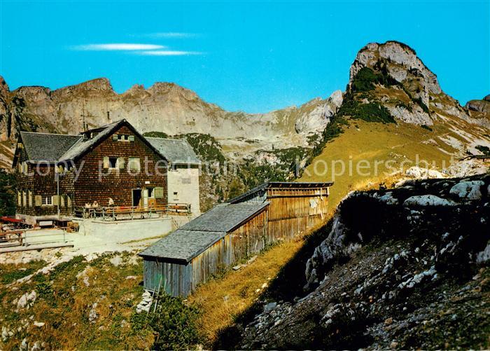 Erfurterhuette gegen Gschoellkopf Rofangebirge