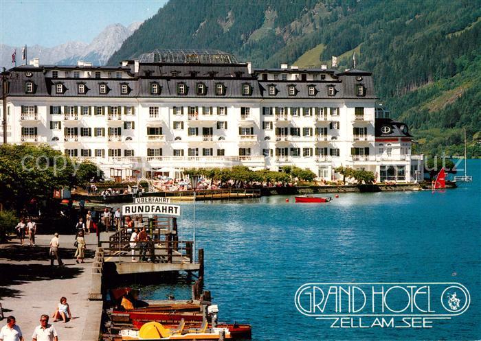 Zell See Grand Hotel Uferpromenade Bootsanleger Rundfahrten