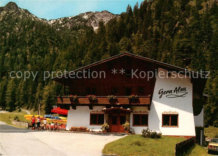 Pertisau Achensee Alpengasthof Gernalm