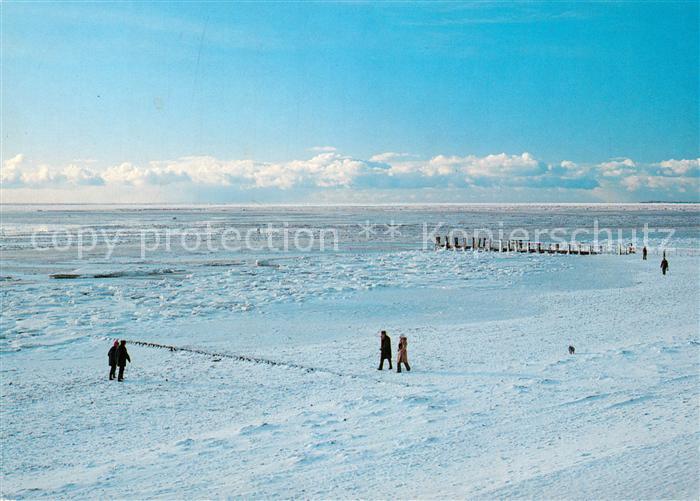 Wyk Foehr Winterstimmung am Suedstrand