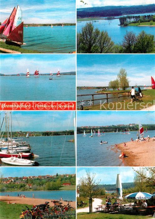 Brombachsee Seepartien Boote Strand