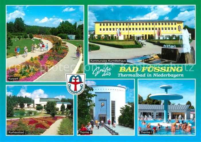 Bad Fuessing Kurpark Kurhausbad Therme Kurmittelhaus