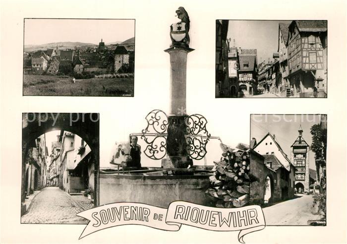 Riquewihr Haut Rhin Brunnen Fachwerk