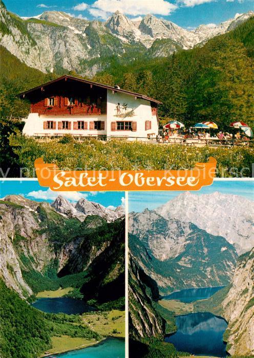 Obersee Koenigssee Salettalpe mit Teufelshoernern