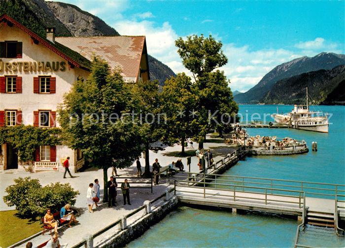 Pertisau Achensee Hotel Fuerstenhof mit Schiffstation