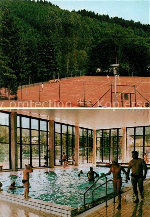 Trois Ponts Tennisplatz Schwimmhalle