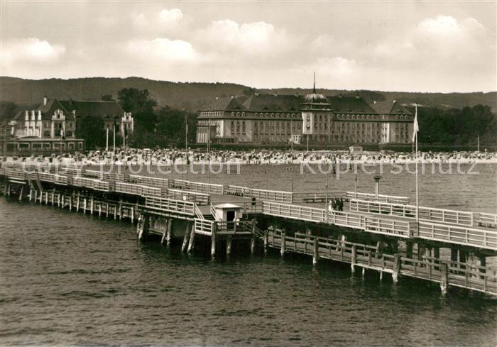 Zoppot Sopot Seebruecke Strand