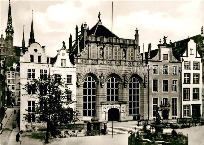 Danzig Westpreussen Langer Markt mit Artushof
