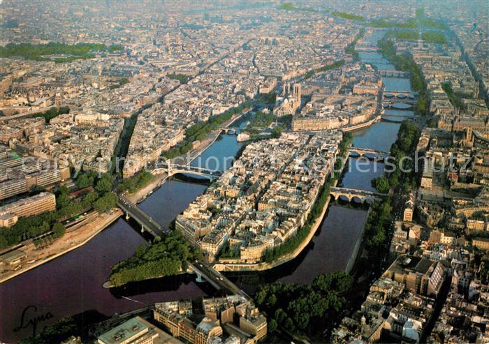 Paris Fliegeraufnahme La Seine et ses ponts Ile de la Cité