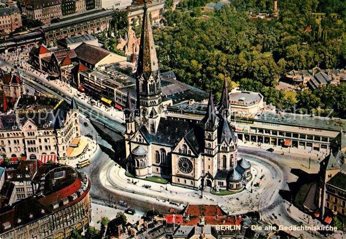 BERLIN  DE Fliegeraufnahme alte Gedaechtniskirche