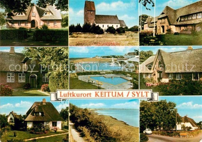 Keitum Sylt Kirche Reetdachhaeuser Freibad
