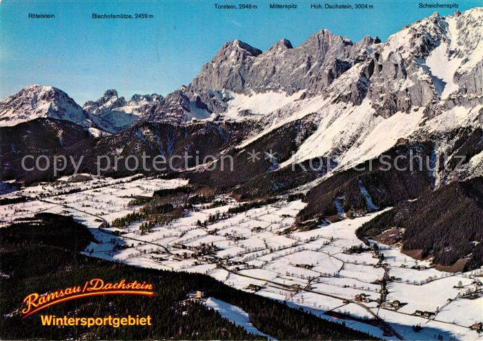 Ramsau Dachstein Steiermark Fliegeraufnahme Hochplateau mit Dachsteinsuedwaenden