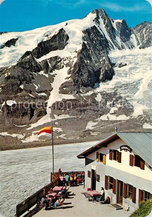 Hofmannshuette mit Pasterzengletsche und Grossglockner