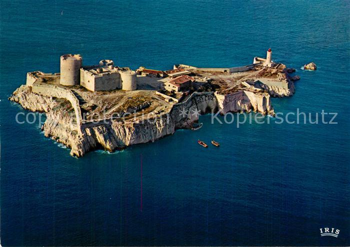 Marseille Bouches-du-Rhone Fliegeraufnahme Chateau Insel