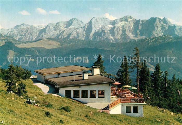 Lofer Restaurant Duernbachhornbahn mit Loferer Steinberge