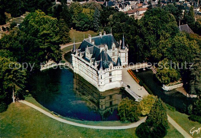 Azay-le-Rideau Fliegeraufnahme Chateau