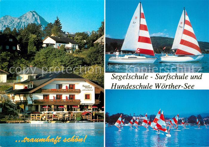 Velden Woerthersee Sporthotel Berger Segeln Surfen