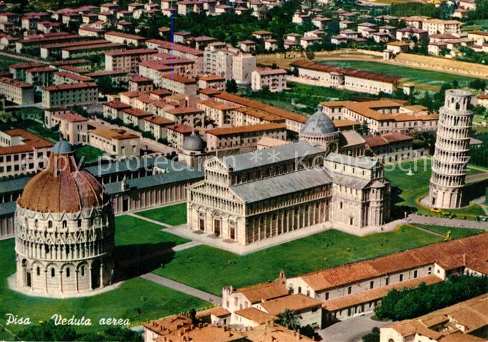 Pisa Fliegeraufnahme Piazza dei Miracoli Schiefer-Turm