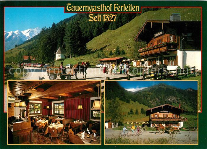 Fusch Grossglocknerstrasse Tauerngasthof Ferleiten Pferdewagen