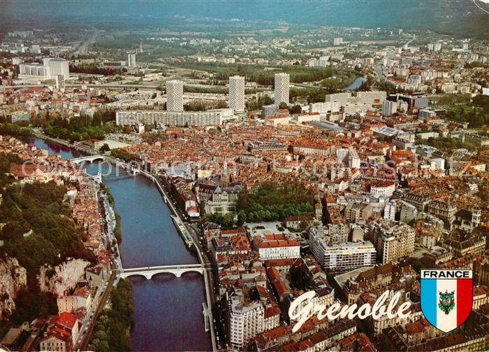 Grenoble Fliegeraufnahme Brueckenpartie