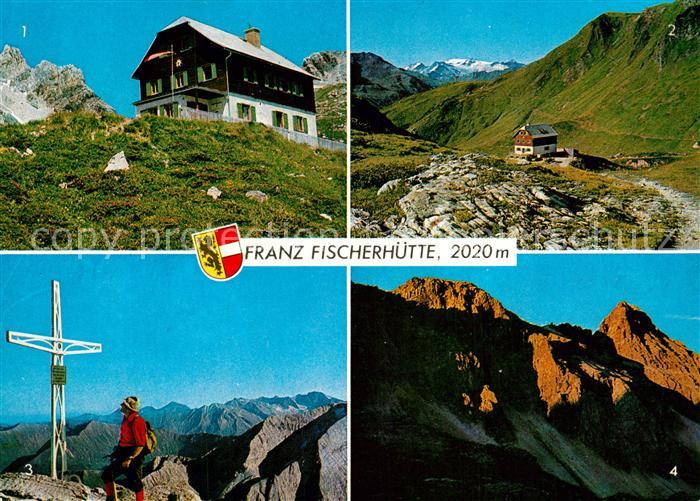 Fischerhuette Schneeberg mit Faulkogel Ankogel Gipfelkreuz Mosermandl