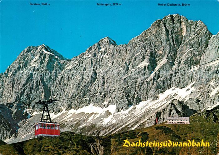 Ramsau Dachstein Steiermark Dachsteinsuedwandbahn mit Suedwandhuette