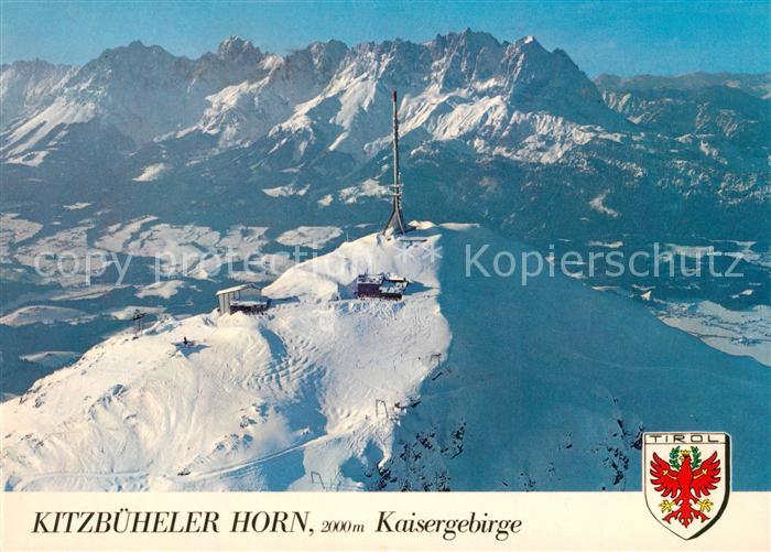 Kitzbuehel Tirol Fliegeraufnahme Kitzbueheler Horn Kaisergebirge
