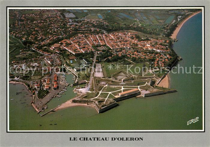 Le Chateau-d Oleron Fliegeraufnahme Port Citadelle Plage