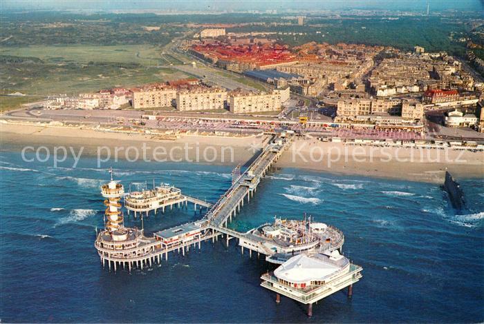 Scheveningen Fliegeraufnahme mit Seebruecke