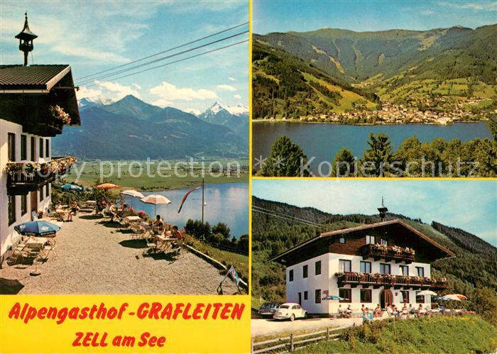 Zell See Alpengasthof Grafleiten Terrasse Seepanorama