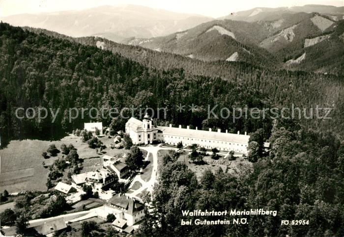 Gutenstein Niederoesterreich Wallfahrtskirche Mariahilfberg Fliegeraufnahme