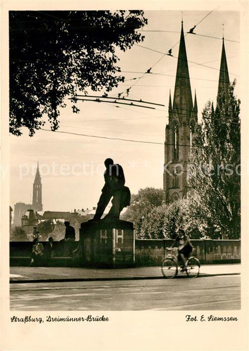 Strassburg Elsass Dreimaenner Bruecke